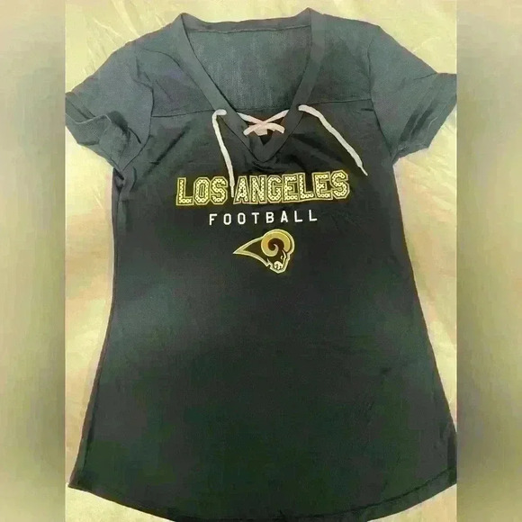LA RAMS Woman NFL Bling Jersey SIZE M - A43 - Picture 1 of 4